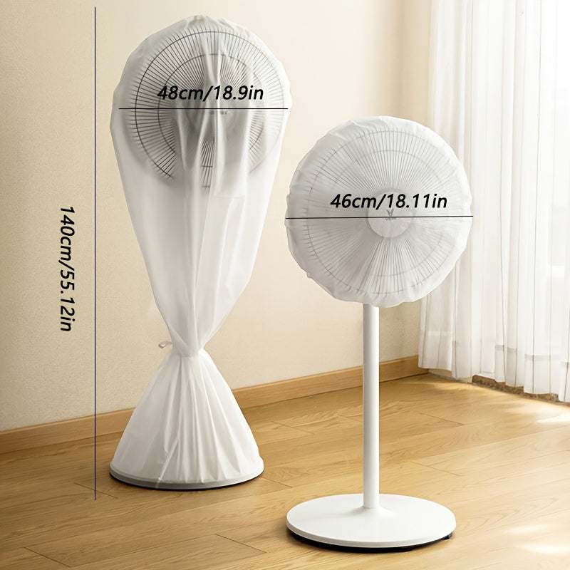 Protect your modern fan with this dust cover protector. Made from plastic, it provides full and half coverage and is safe for non-food contact. It includes a hand guard and fits universally for home and office fans.