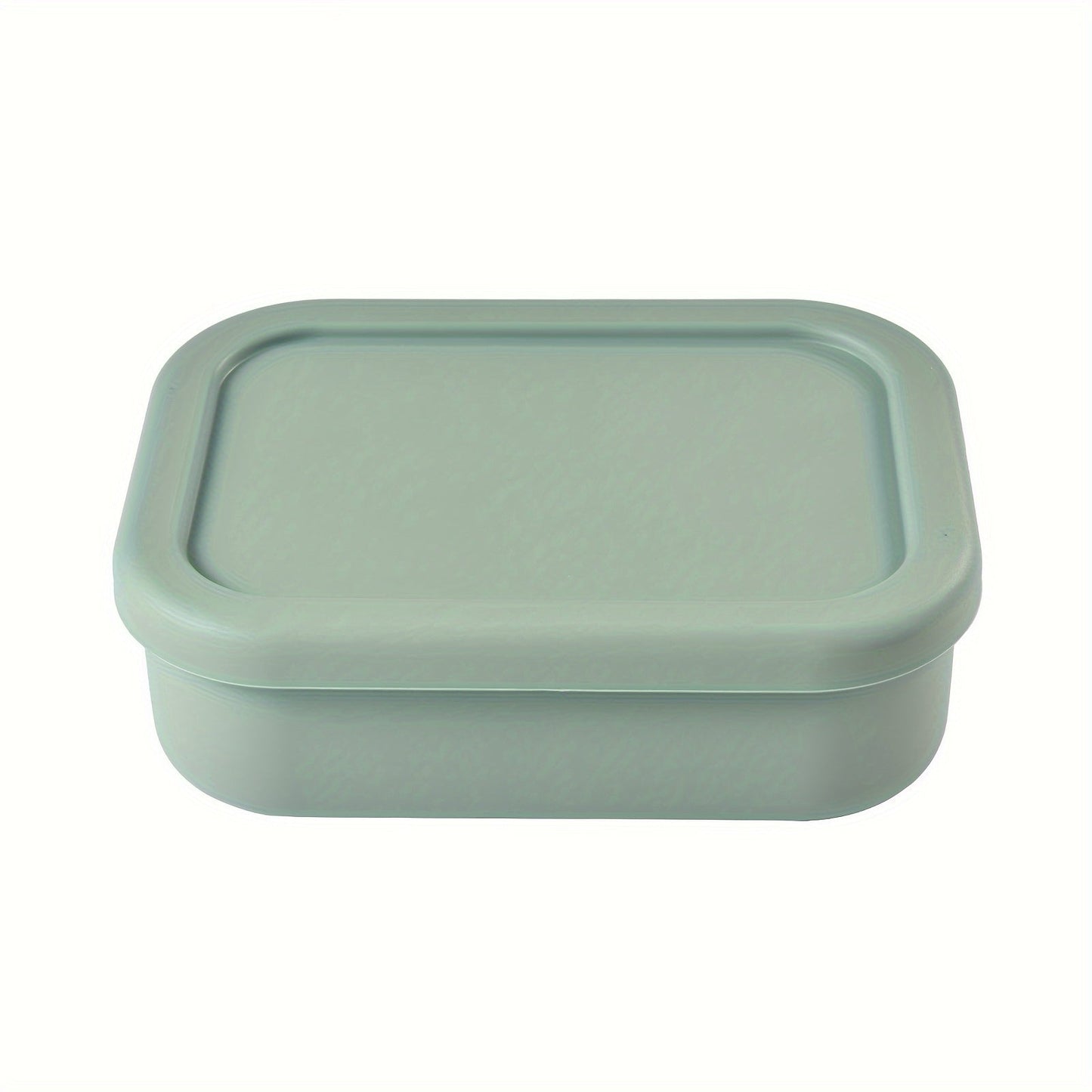 Silicone Lunch Box with Leak Proof Bento Box Design, 3 Compartments Food Container, Microwave Safe for School Students, Office Workers, and Travelers. Ideal Kitchen and Travel Accessories.