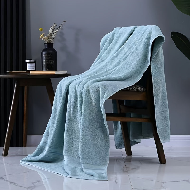 Soft, absorbent cotton bath towel perfect for home bathroom use.