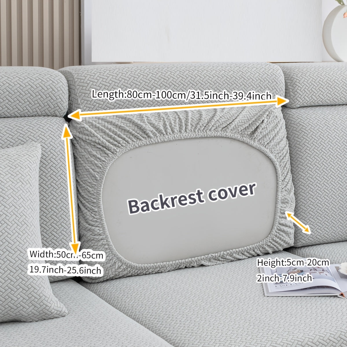 Checkered pattern Polar Fleece sofa cover with Boho style. Stretch fabric makes it easy to install and provides a soft, comfortable slipcover. Protects against stains and pet scratches, suitable for home and RV decoration.