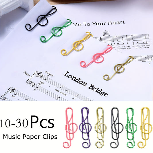 10-30 Alloy Music Notes Shaped Clips