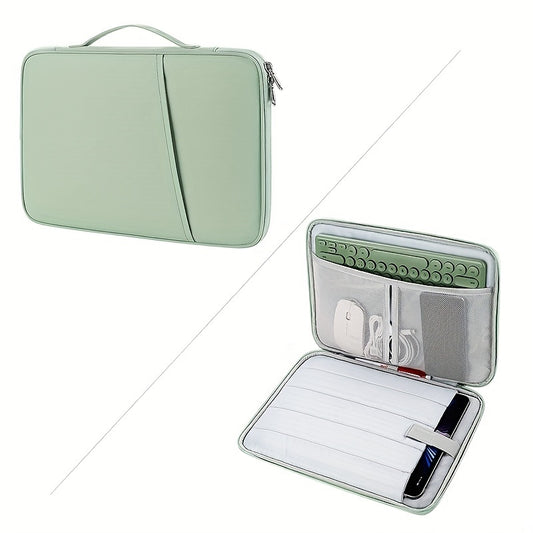 Pad storage bag for tablets and laptops measuring 27.43 cm x 27.94 cm x 32.77 cm. Protects devices in a carrying case with pockets for office supplies.