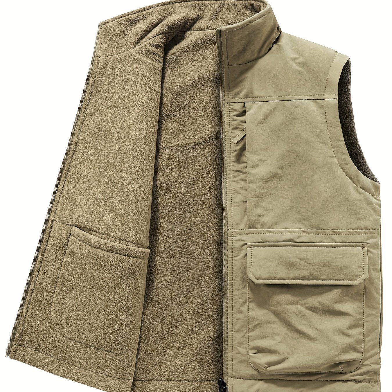 New warm winter men's double-sided vest with thickened jacket.