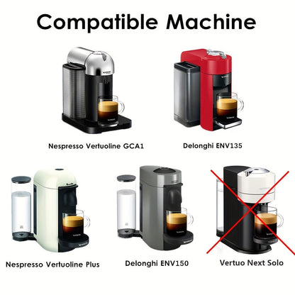 Disposable refillable capsules pods lids with aluminum seals stickers, perfect for Nespresso Vertuo Plus automatic coffee cafe machine maker, measuring 59mm in diameter.