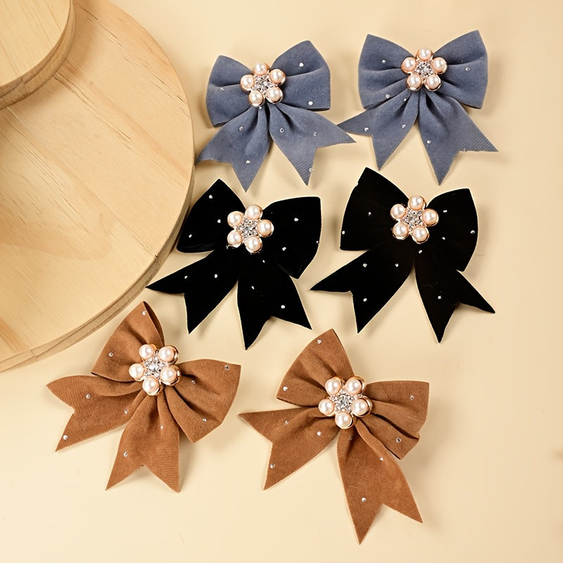 This set includes 14 handmade bow hair clips and pearl hair accessories that are ideal for daily wear and special occasions, making them versatile hair accessories for girls.