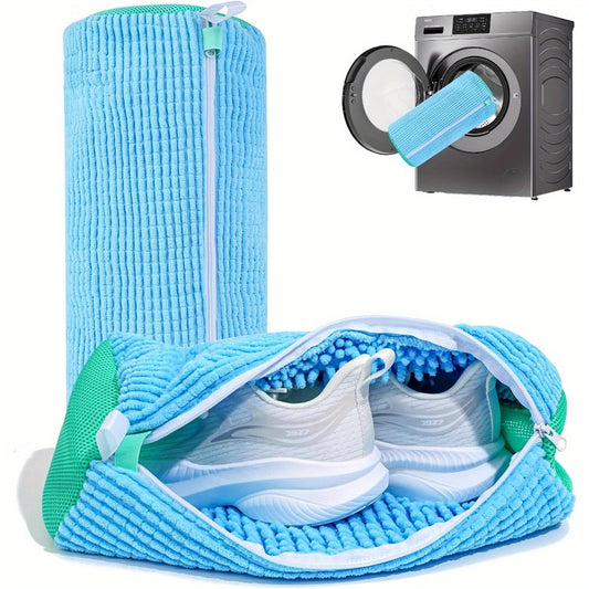 Laundry Shoe Bag for Washer and Dryer - 1pc Reusable Shoe Washing Machine Bag for Sneaker Tennis Shoes Cleaning, Unstain Cleaner Kit, Laundry Bags