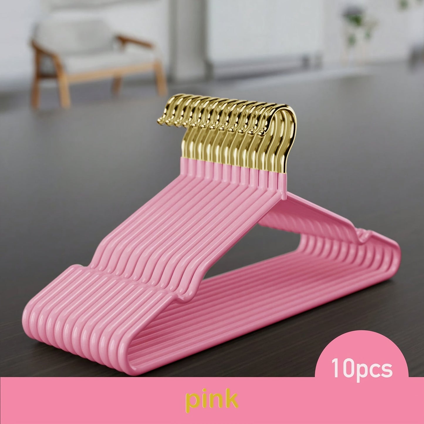 Non-standard Suit Hangers, BKFUN 10/30pcs Gold Metal Clothing Hangers, Metal Hangers for Space Saving