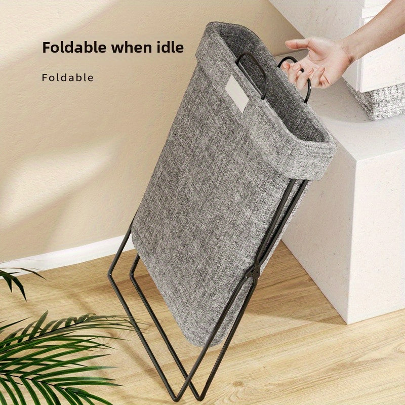 Multi-functional Folding Laundry Hamper - Made with Durable Carbon Steel, Rectangular Hamper for Dirty Clothes in Bathroom and Any Room, Laundry Storage Solution