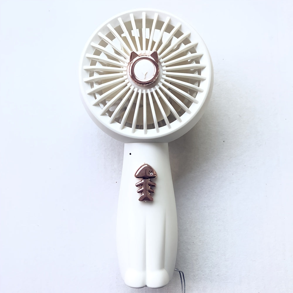 Stay cool this summer with the TOOP Cartoon Mini Handheld Fan! This adorable fan features a built-in light, durable ABS material, and a USB rechargeable 500mAh lithium battery. Perfect for on-the-go or desktop use, this portable fan makes a cute and