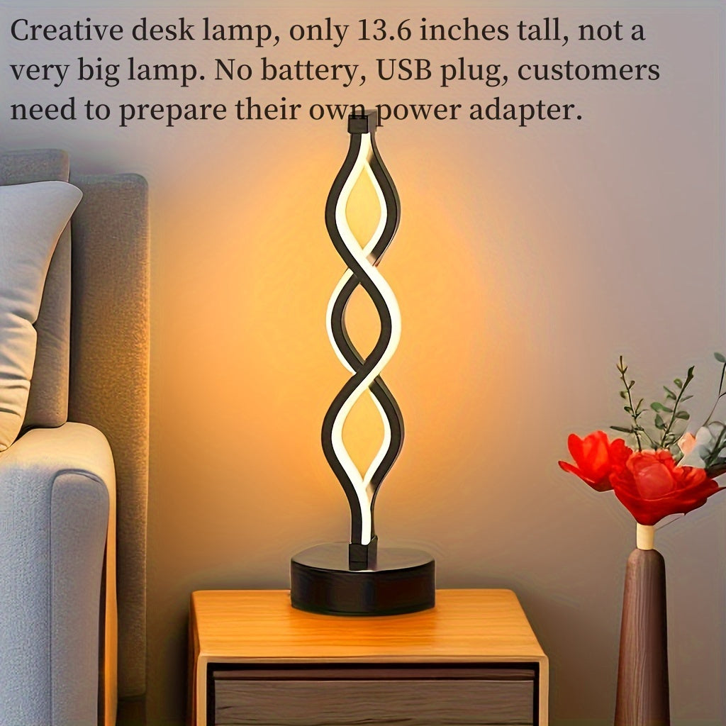 Europe and US style creative LED desk lamp for KTV, cafes, bedrooms, and nightlight decoration. Durable with USB power supply.