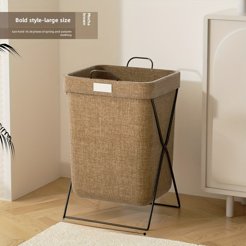 Multi-functional Folding Laundry Hamper - Made with Durable Carbon Steel, Rectangular Hamper for Dirty Clothes in Bathroom and Any Room, Laundry Storage Solution