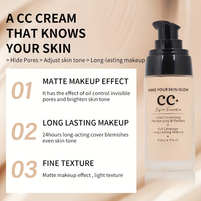 NeatEnjoy CC Cream - 45ml | Full coverage, waterproof, and moisturizing foundation for all skin types.