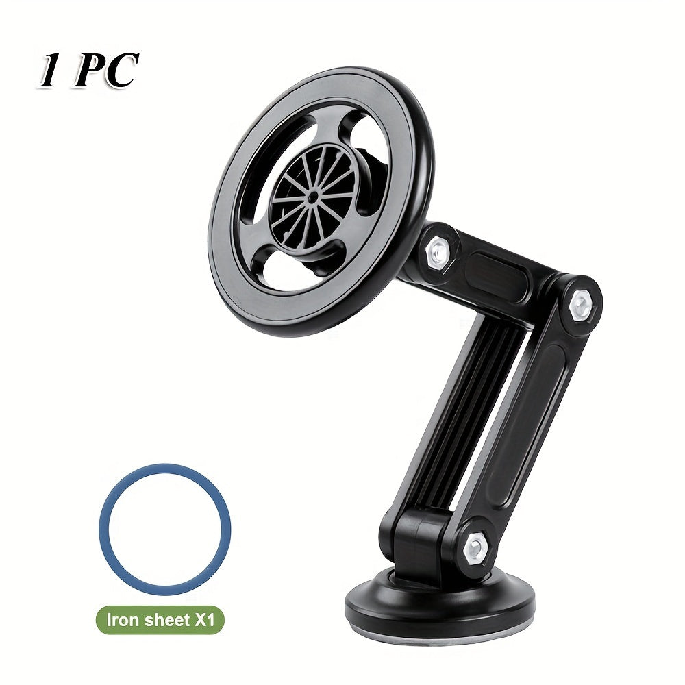 Magnetic wall mount with rotatable design for smartphones, made of waterproof PC material.