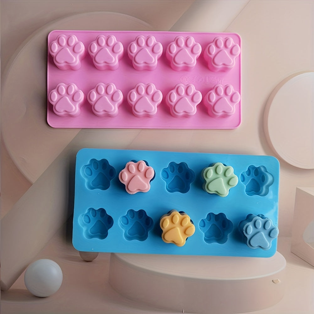 Silicone Mold for Cat Paw Shaped Treats - Perfect for Chocolate, Baking, and Desserts - Great for Pastries, Cookies, and Cakes