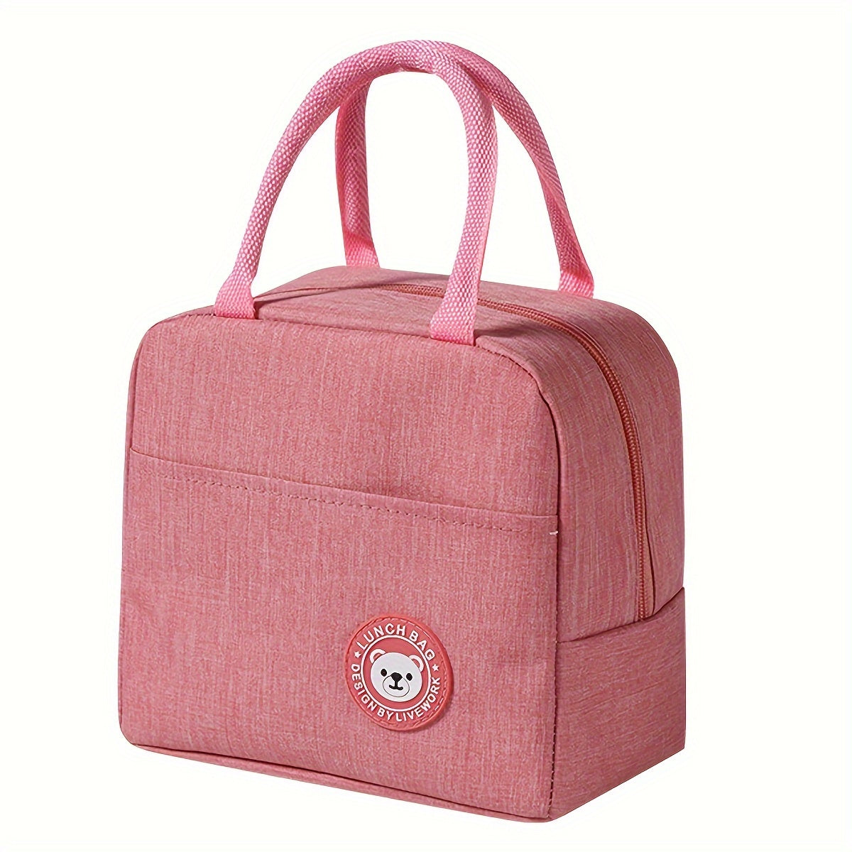 Stay stylish and organized with our Bear Pattern Hand-held Insulation Bag, perfect for keeping your lunch hot or cold on the go. This Thickened Thermal Lunch Box is ideal for back to school, class, college, or any outing. A must-have for school supplies