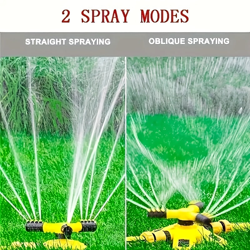 1 Set of 360-Degree Automatic Rotating Sprinkler with Nursery and Lawn Irrigation.