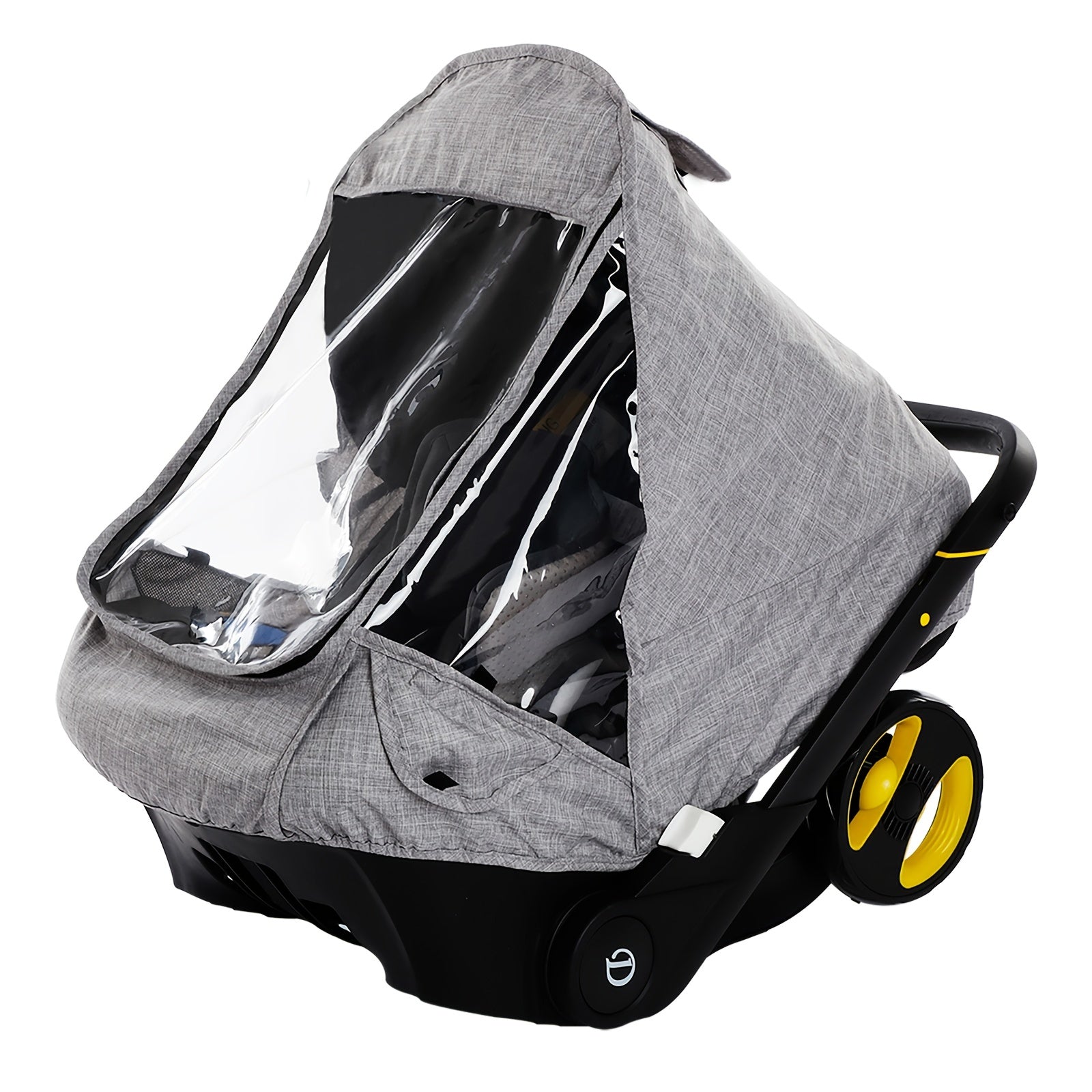 Durable EVA Material Portable Rain Cover for Youngsters Stroller with Basket - Offers Protection from Sun and Rain, Can also be used as Car Seat Cover