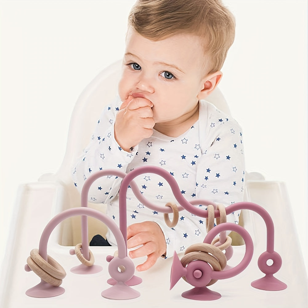 Early Education Puzzle Game, Silicone Desktop Toy for Focus and Engagement, Interactive Playthings, Bathtub Playthings, and Teething Tools.