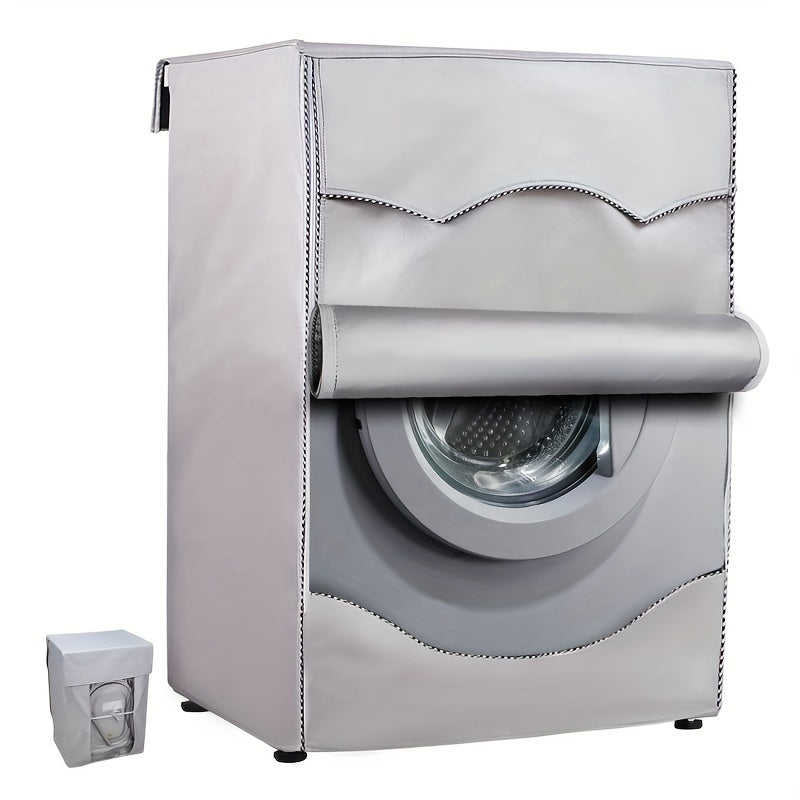 Fully automatic washing machine cover with 210D sun protection, roller wave wheel design.