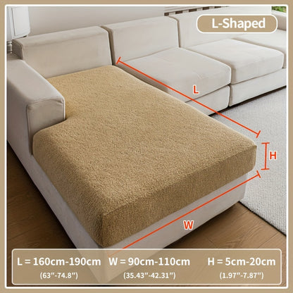 Waterproof stretch sofa cover for all seat sofas, with a modern non-slip design, pet-friendly, and fits L-shaped sofas.