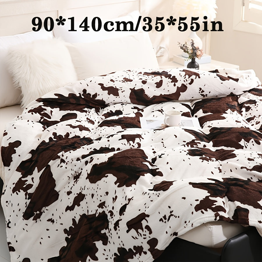 Christmas Blanket with Cow Pattern, 200g, 1 piece