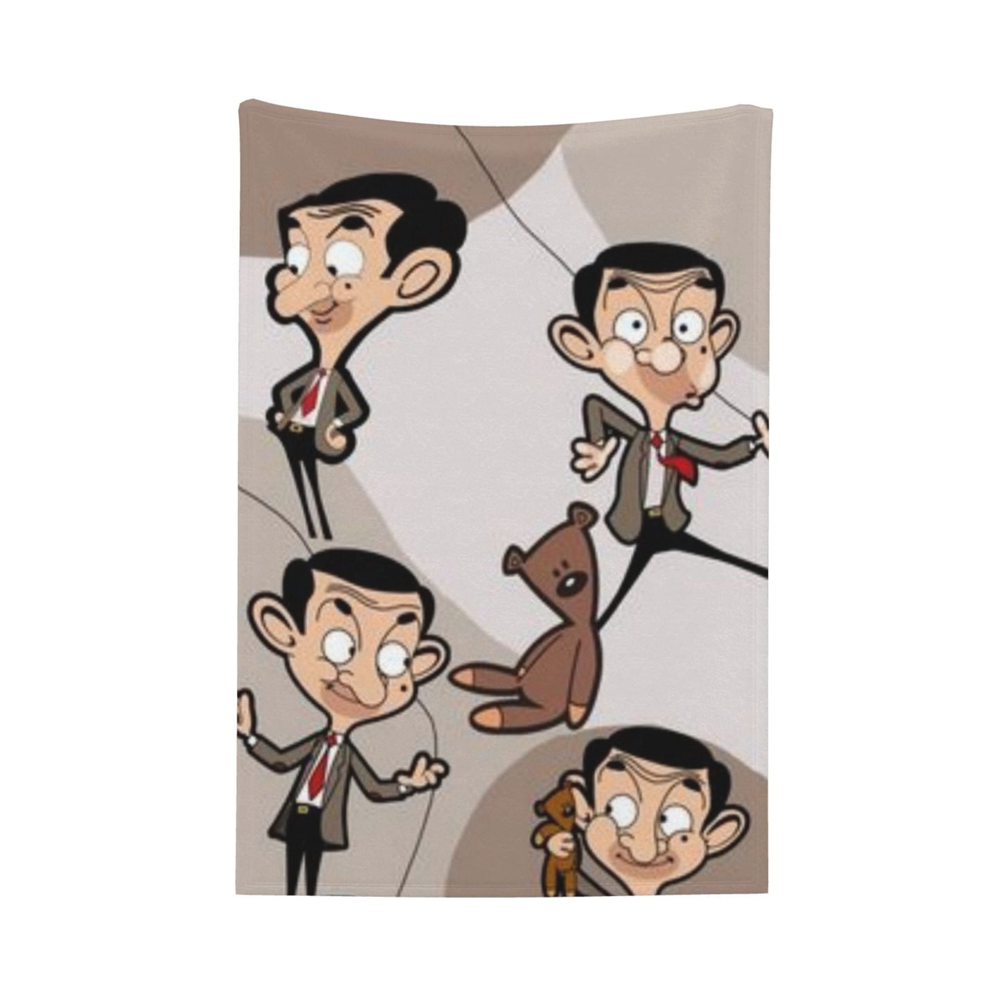 Soft Flannel Throw Blanket Inspired by Mr. Bean - Cozy, Lightweight & Long Lasting | Easy to Clean in the Washing Machine | Ideal for Couch, Bed, Office, Camping | Great Gift Idea for any Season