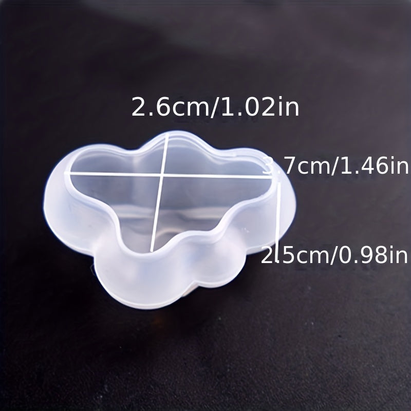 3 ta bulut shaklidagi silikon qolip to'plami DIY puding, shokolad, kristal shirinlik, shirinliklar, muz kubiklari, gum pastasi, keks bezaklari, sabunlar, muzqaymoq va boshqa pishirish ijodlari tayyorlash uchun - muhim oshxona asboblari