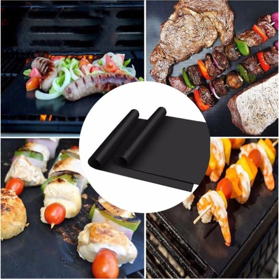 Durable Oven Liner Grill Mat, Multi-Use Non-Electric Baking and Roasting Pad for Food Safety, Ideal for Grilling and Baking