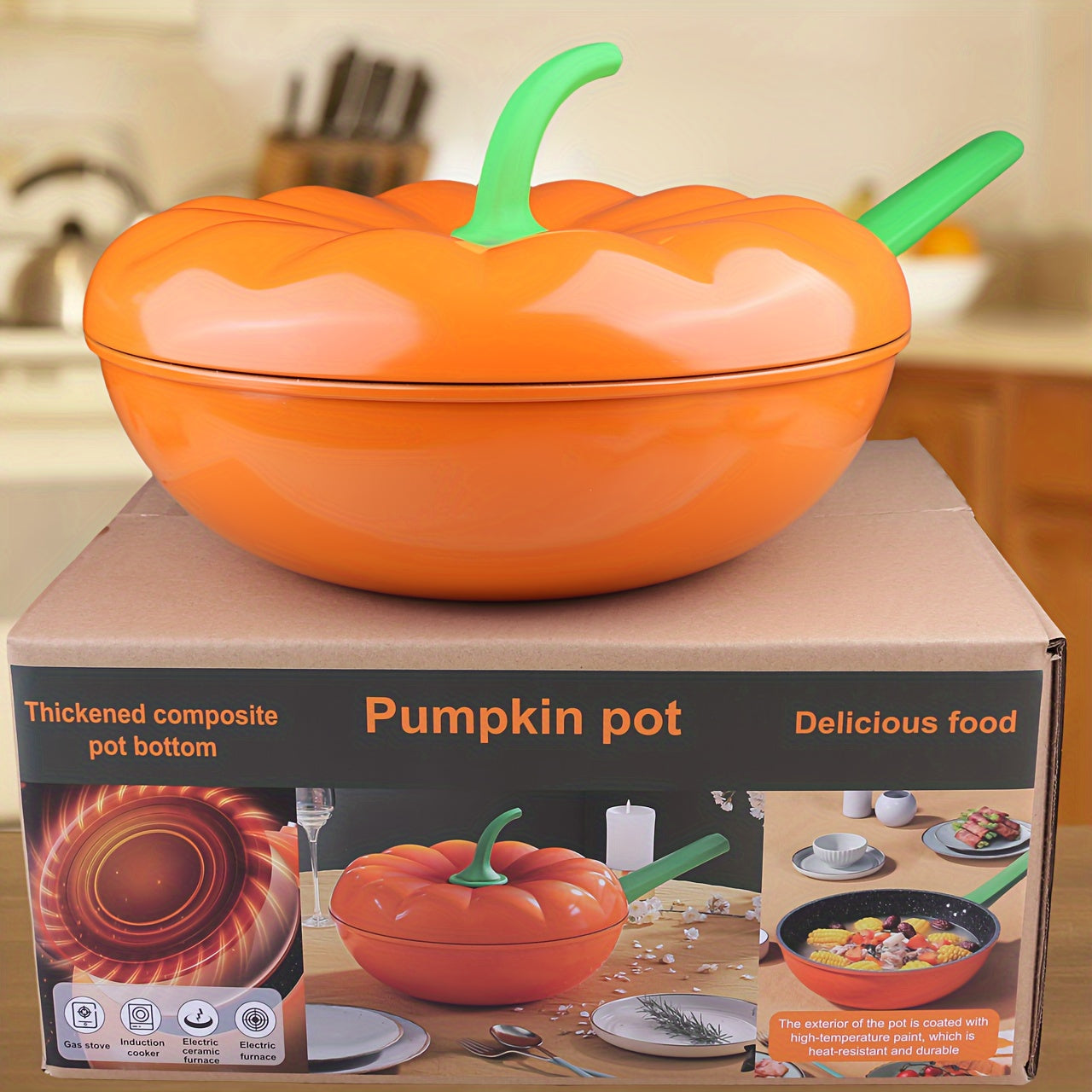 Pan for Stir-Fried Pumpkins, Large and Thickened