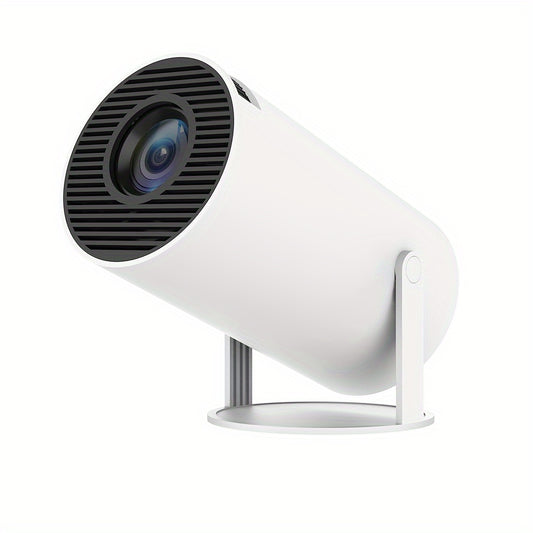 HY300 Pro Projector Andro 11.0 4K Ultra Clear, Portable 200ANSI Wireless Home Cinema, 180° Projection, Multi-angle Adjustment.