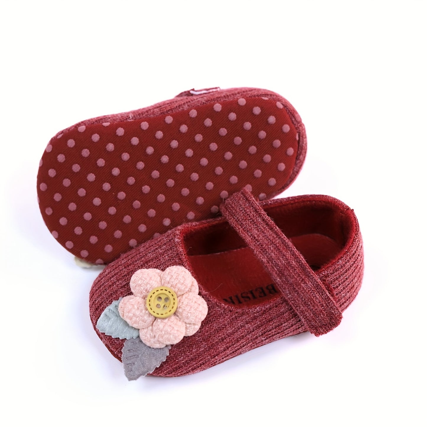 Stylish, comfortable Mary Jane shoes for baby girls, perfect for indoor and outdoor wear in spring and autumn.