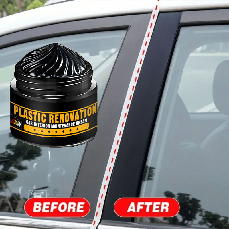 GM Plastic Repair, Rubber and Tire Black Polish for Car Restoration.