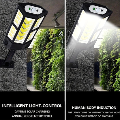 1 Solar Street Light with Remote Control, Motion Sensor, Energy Efficient for outdoor lighting.