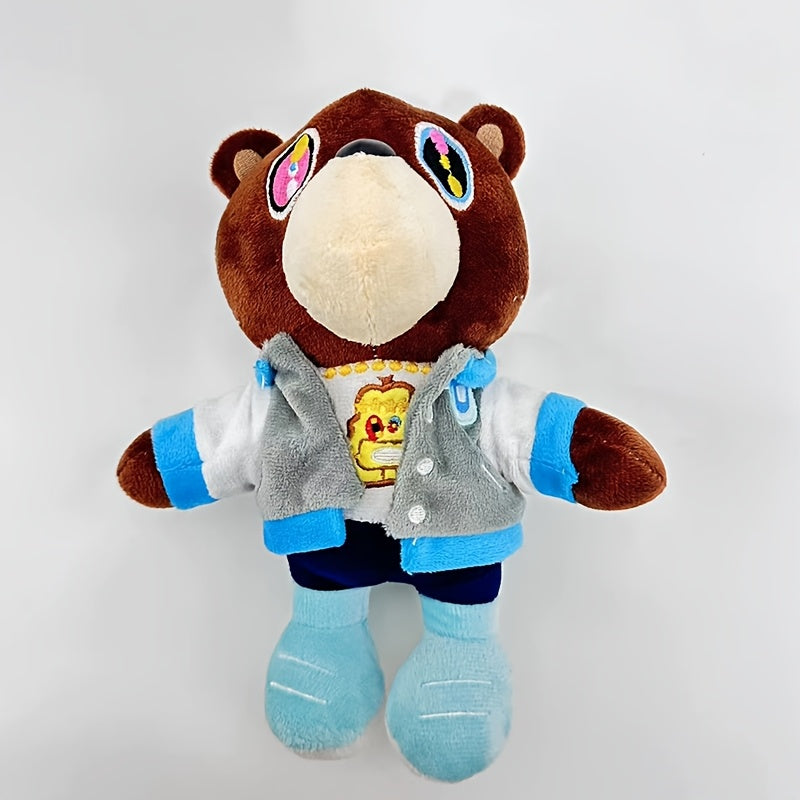 One-piece adorable bear plush toy made of soft polyester material, perfect for gifting on kids' birthdays or as party favors for boys and girls. A delightful children's plush toy and ideal plaything for babies.