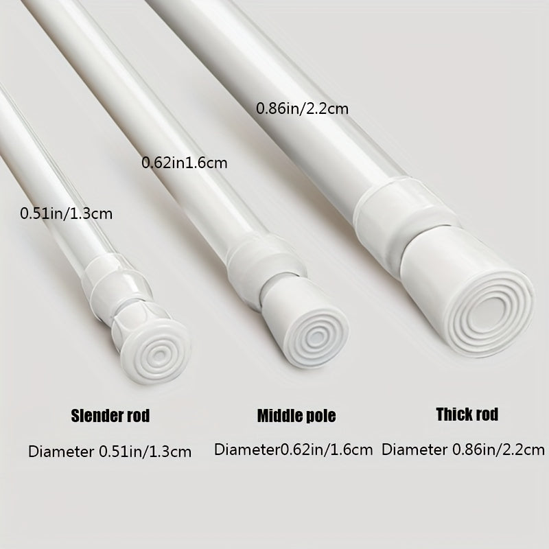 Versatile retractable curtain rod for various uses