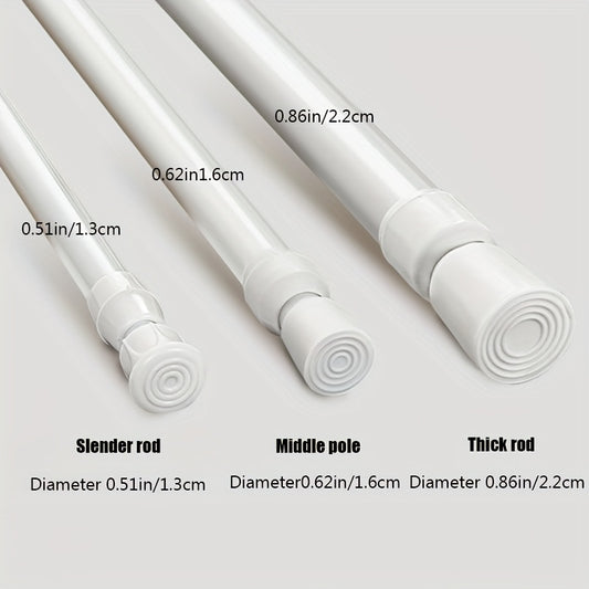 Versatile retractable curtain rod for various uses