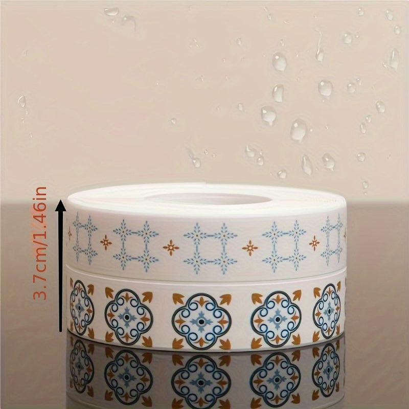 Waterproof acrylic stickers for various bathroom and kitchen surfaces.