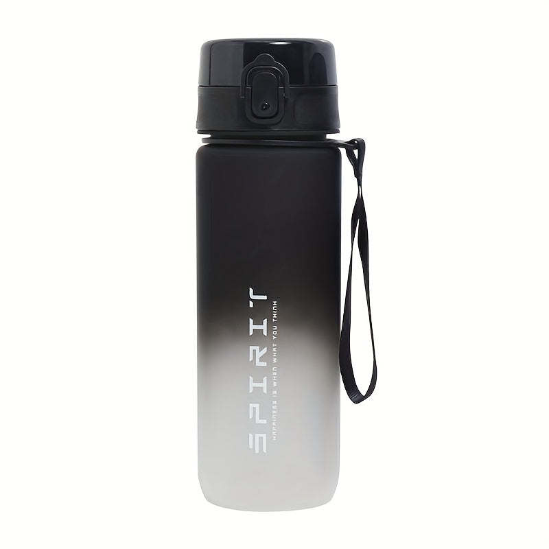 Large capacity frosted sports water bottle with a 1pc design, guaranteed leak proof and visually appealing. Easy to carry and free of bisphenol A, making it safe for fitness enthusiasts, students, and outdoor enthusiasts alike.