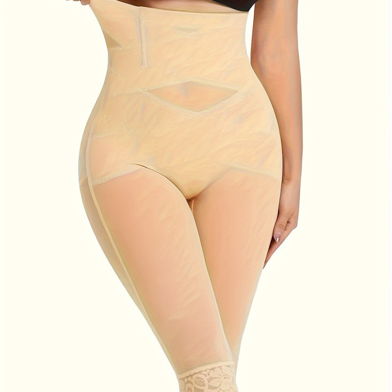 High waist body shaper cropped pants with belly cross design and butt lifting feature. Available in multiple colors.