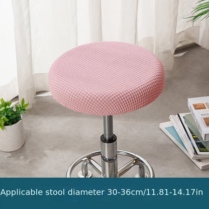 Adjustable round stool cover, removable and washable chair protector - perfect gift for Christmas or New Year