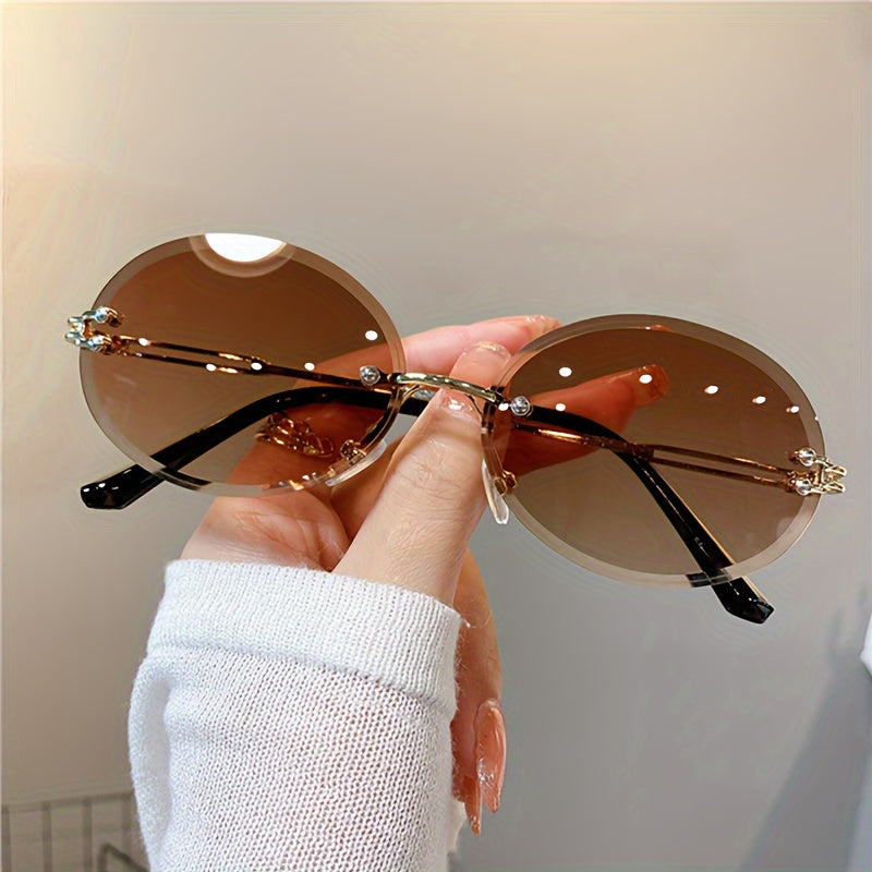 Fashionable Women's Gradient Sporty Sunglasses, Durable Plastic Frame for Running & Outdoor Activities