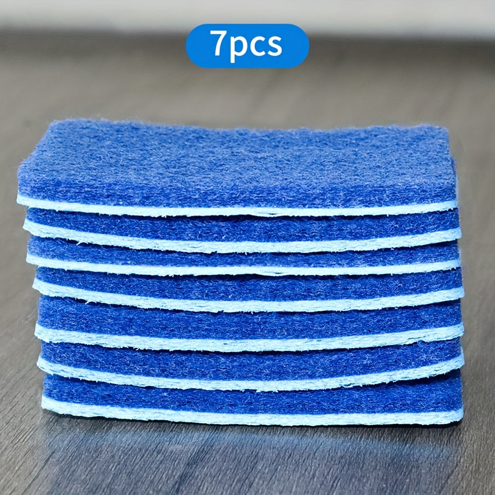 Pack of 7 or 13 Eco-Friendly Compressed Wood Pulp Dishwashing Sponges for Picnics - Durable and Sustainable - Powerful Stain Removal - Easy to Carry - Ideal for Cleaning Pots and Dishes in the Kitchen