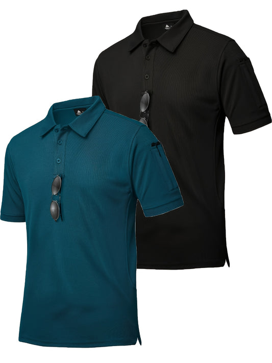 Men's Casual Shirts - Breathable, Stretch Fabric with Button Detail, Ideal for Summer Wear