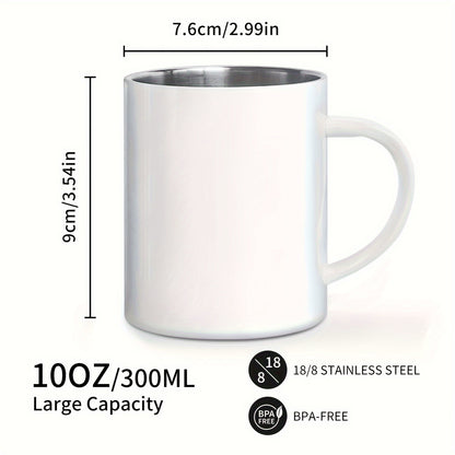 Humorous senior camping coffee mug - 11oz stainless steel with handle. Ideal gift for elderly parents and grandparents on special occasions. BPA-free and reusable.