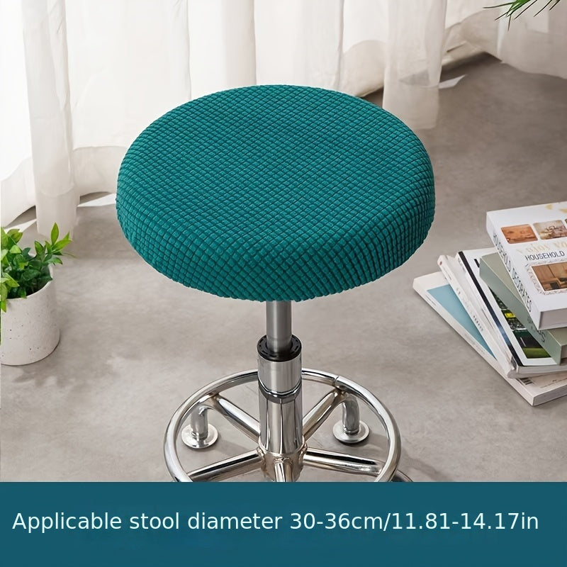 Adjustable round stool cover, removable and washable chair protector - perfect gift for Christmas or New Year