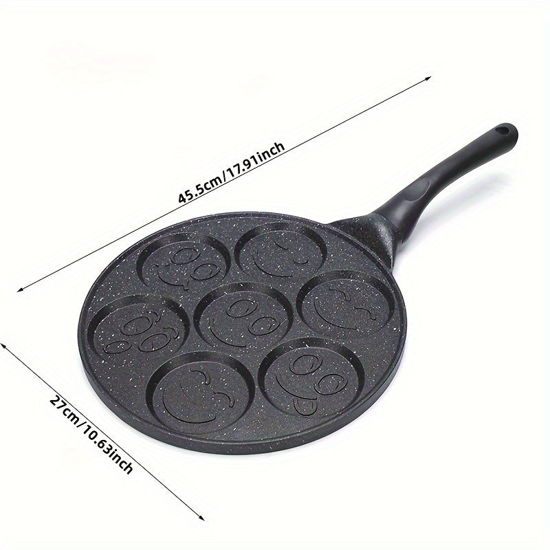 Mini Pancake Pan with 7-Mold Design, Perfect for Kitchen Utensils and Supplies - 1pc