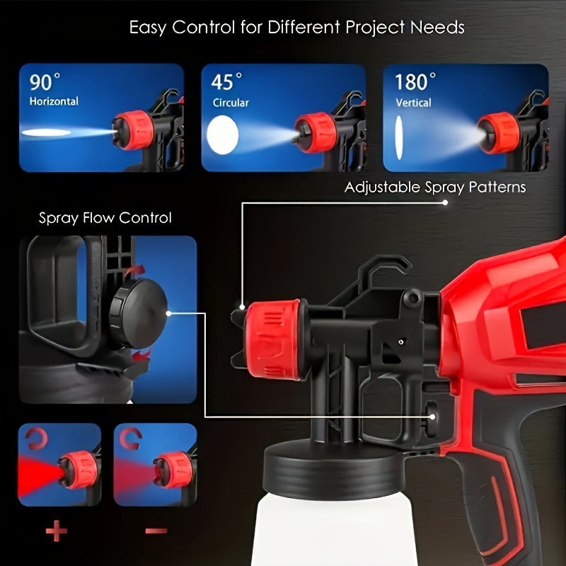 Electric spray gun for high-performance disinfectant and paint spraying, ideal for indoor cleaning and DIY projects.