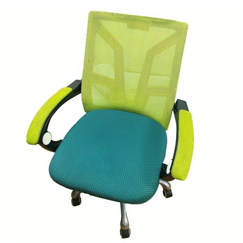 1 piece of stretchy vanity stool cover made of polyester and spandex blend, machine washable, suitable for various events.