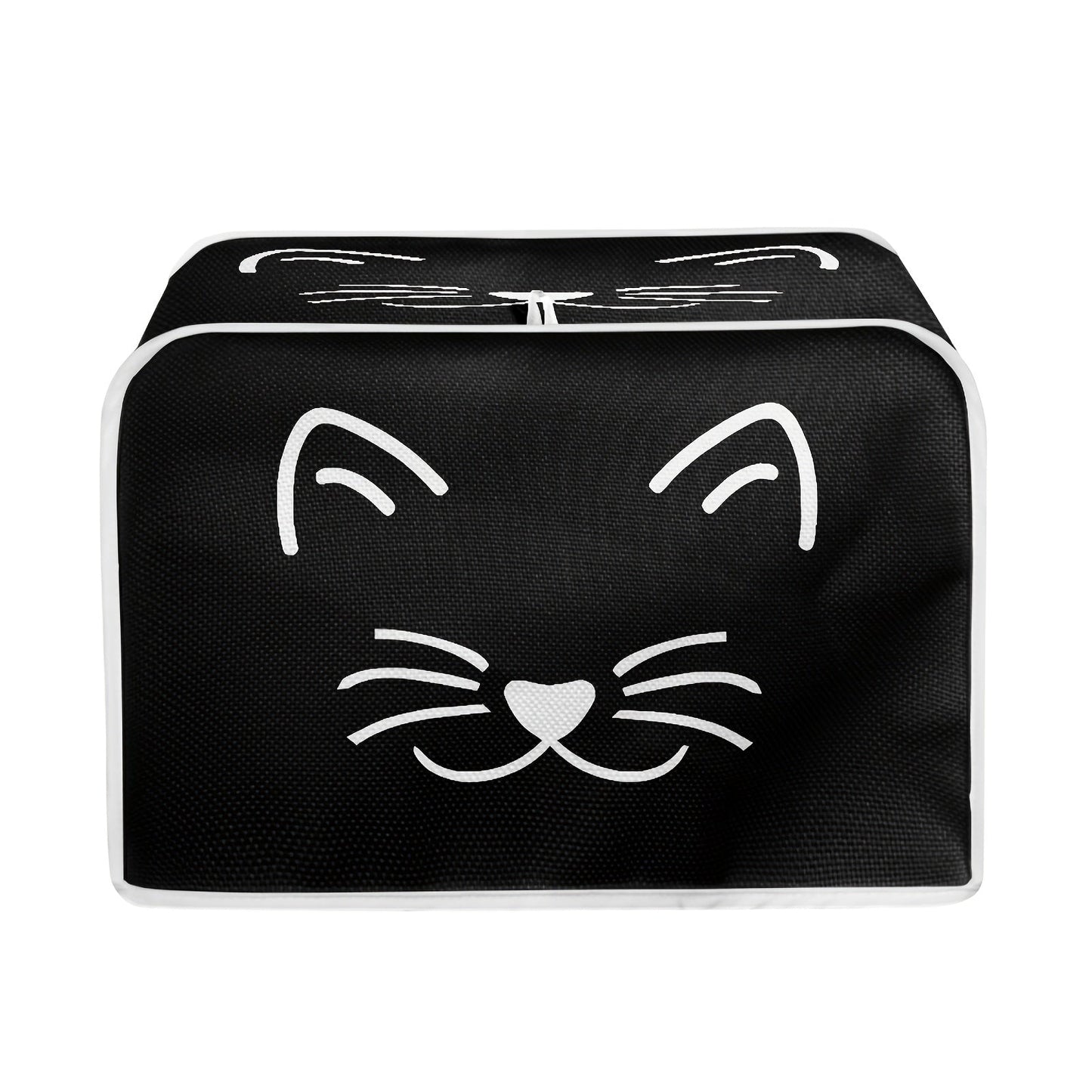 Give the gift of quality with this classic cat print toaster cover. It features 2 wide slots and is dustproof, anti-fingerprint, and anti-oil. This universal kitchen appliance cover is machine washable and perfect for protecting your small appliances and