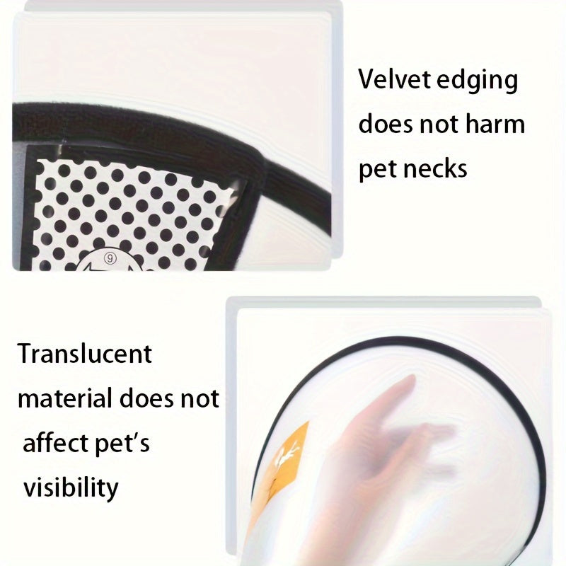 Pet protective cone made of PP material for dog grooming, bath, and cat safety. Ideal for veterinary use.